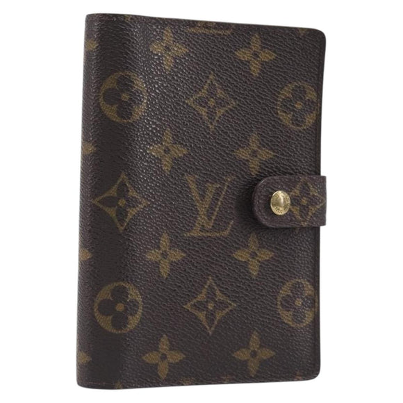 LOUIS VUITTON Monogram Agenda PM Day Planner Cover R20005 LV Auth ar14472