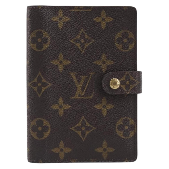LOUIS VUITTON Monogram Agenda PM Day Planner Cover R20005 LV Auth ar14472