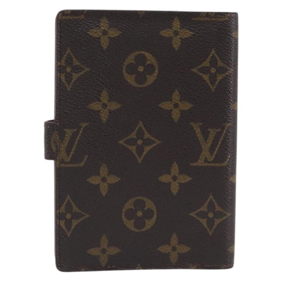 LOUIS VUITTON Monogram Agenda PM Day Planner Cover R20005 LV Auth ar14472