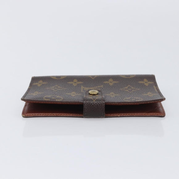 LOUIS VUITTON Monogram Agenda PM Day Planner Cover R20005 LV Auth ar14472