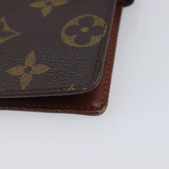LOUIS VUITTON Monogram Agenda PM Day Planner Cover R20005 LV Auth ar14472