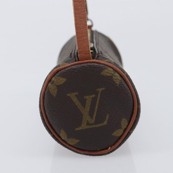 LOUIS VUITTON Monogram Papillon Pouch LV Auth ar14474