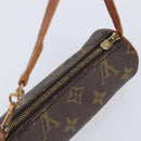LOUIS VUITTON Monogram Papillon Pouch LV Auth ar14474-6