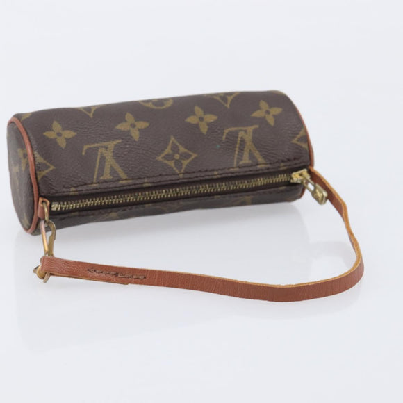 LOUIS VUITTON Monogram Papillon Pouch LV Auth ar14474