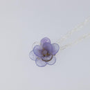CHANEL Camelia Necklace plastic Clear CC Auth ar14476V-3