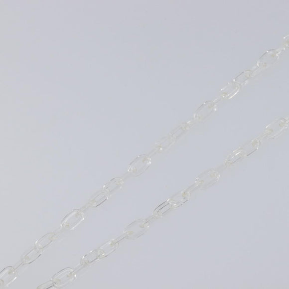 CHANEL Camelia Necklace plastic Clear CC Auth ar14476V
