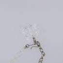 CHANEL Camelia Necklace plastic Clear CC Auth ar14476V-8