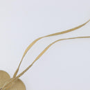 CHANEL Camelia Necklace Leather Beige CC Auth ar14477-11