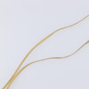 CHANEL Camelia Necklace Leather Beige CC Auth ar14477-5