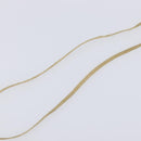 CHANEL Camelia Necklace Leather Beige CC Auth ar14477-6