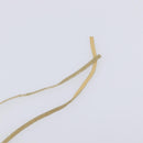 CHANEL Camelia Necklace Leather Beige CC Auth ar14477-7