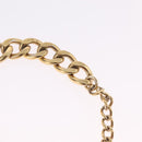 CHANEL Rhinestone Necklace metal Gold CC Auth ar14478M-13