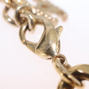 CHANEL Rhinestone Necklace metal Gold CC Auth ar14478M-17