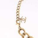 CHANEL Rhinestone Necklace metal Gold CC Auth ar14478M-5