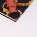 HERMES Kavalcadur Note Silk Navy Auth ar14479M-11