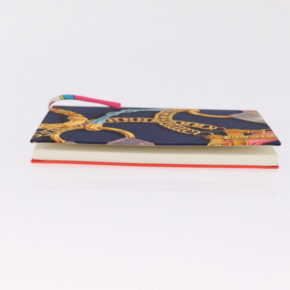HERMES Kavalcadur Note Silk Navy Auth ar14479M