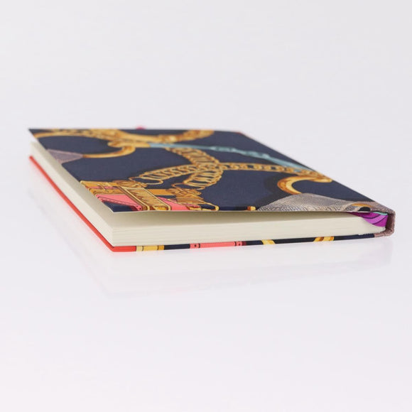 HERMES Kavalcadur Note Silk Navy Auth ar14479M