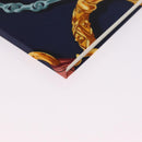 HERMES Kavalcadur Note Silk Navy Auth ar14479M-8