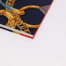 HERMES Kavalcadur Note Silk Navy Auth ar14479M-9