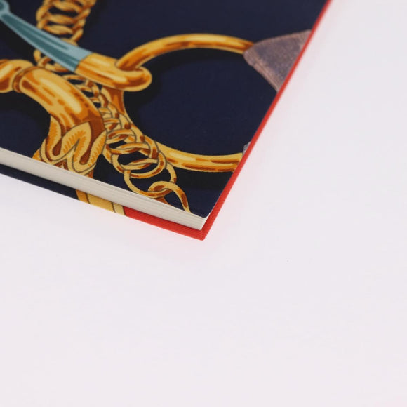 HERMES Kavalcadur Note Silk Navy Auth ar14479M