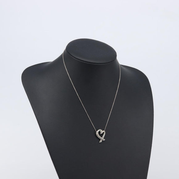 Tiffany & Co. Loving Heart Necklace Ag925 Silver Auth ar14480