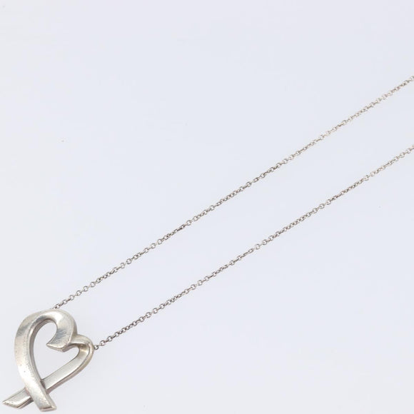 Tiffany & Co. Loving Heart Necklace Ag925 Silver Auth ar14480