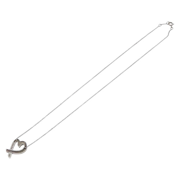 Tiffany & Co. Loving Heart Necklace Ag925 Silver Auth ar14480