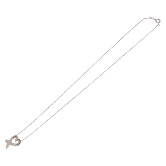 Tiffany & Co. Loving Heart Necklace Ag925 Silver Auth ar14482