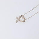 Tiffany & Co. Loving Heart Necklace Ag925 Silver Auth ar14482-11