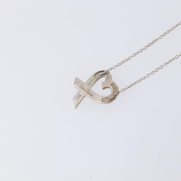 Tiffany & Co. Loving Heart Necklace Ag925 Silver Auth ar14482