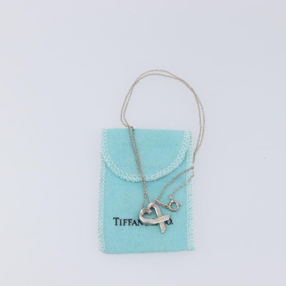 Tiffany & Co. Loving Heart Necklace Ag925 Silver Auth ar14482