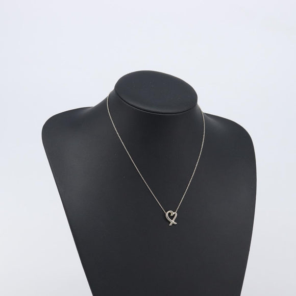 Tiffany & Co. Loving Heart Necklace Ag925 Silver Auth ar14483