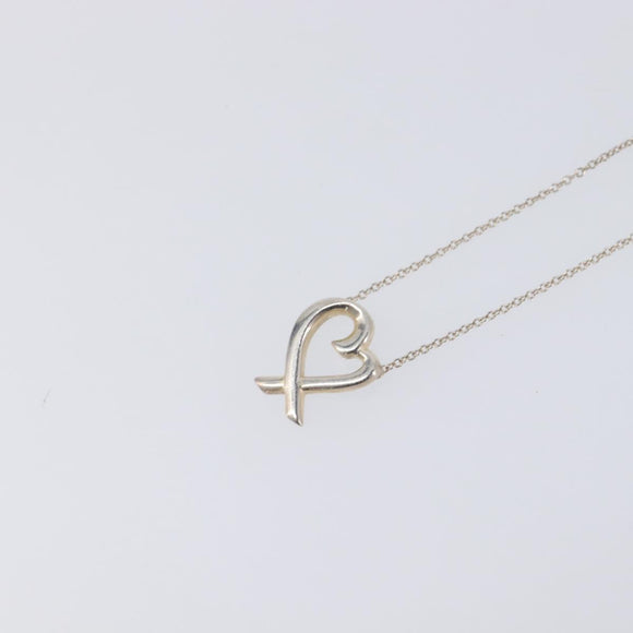 Tiffany & Co. Loving Heart Necklace Ag925 Silver Auth ar14483