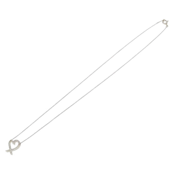 Tiffany & Co. Loving Heart Necklace Ag925 Silver Auth ar14483