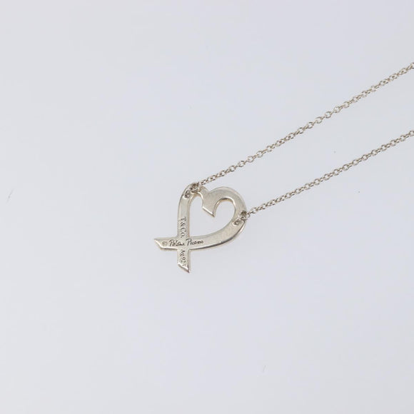 Tiffany & Co. Loving Heart Necklace Ag925 Silver Auth ar14483
