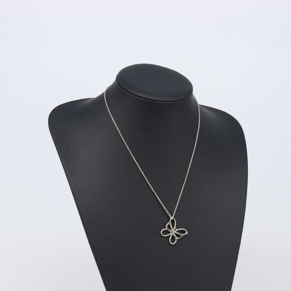 Tiffany & Co. Villa Flower Necklace Ag925 Silver Auth ar14484