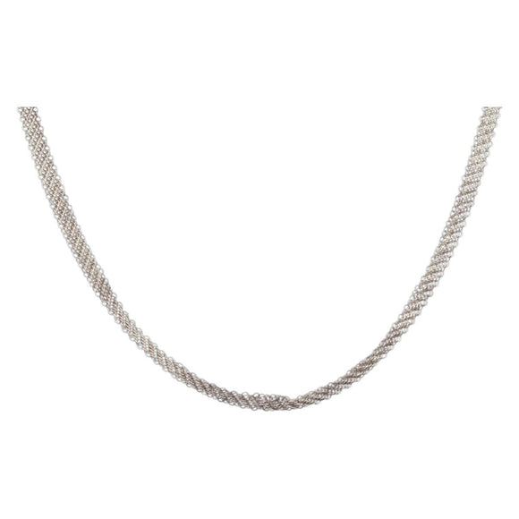 Tiffany & Co. Mesh Chain Necklace Ag925 Silver Auth ar14487