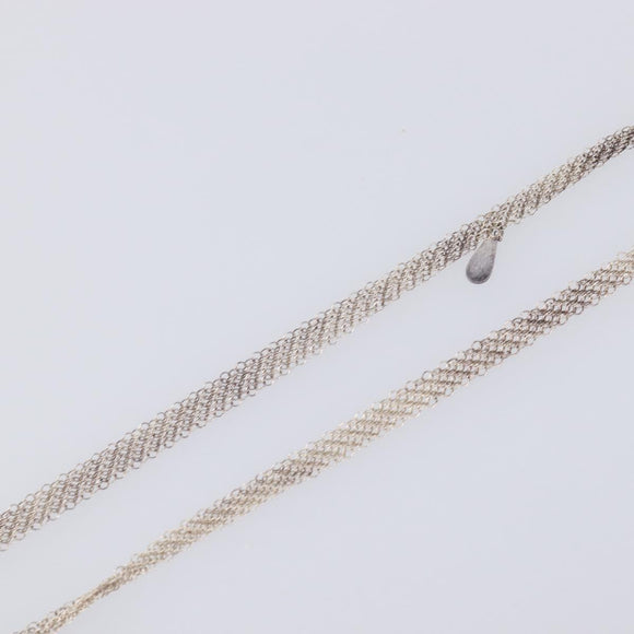 Tiffany & Co. Mesh Chain Necklace Ag925 Silver Auth ar14487