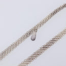 Tiffany & Co. Mesh Chain Necklace Ag925 Silver Auth ar14487-15