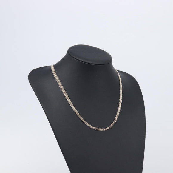 Tiffany & Co. Mesh Chain Necklace Ag925 Silver Auth ar14487