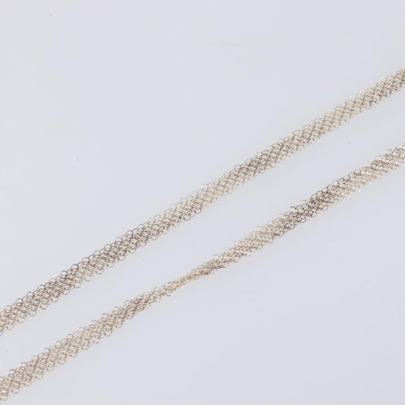 Tiffany & Co. Mesh Chain Necklace Ag925 Silver Auth ar14487