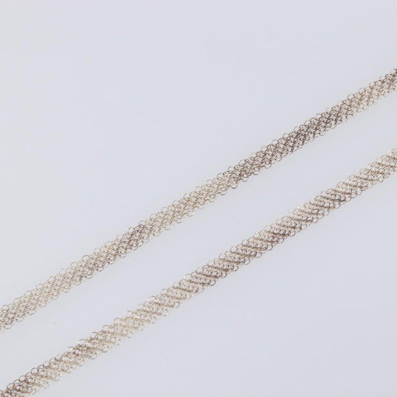 Tiffany & Co. Mesh Chain Necklace Ag925 Silver Auth ar14487