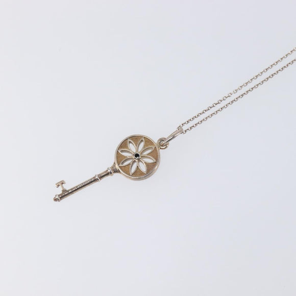 Tiffany & Co. Daisy Key Necklace Ag925 Silver Auth ar14490