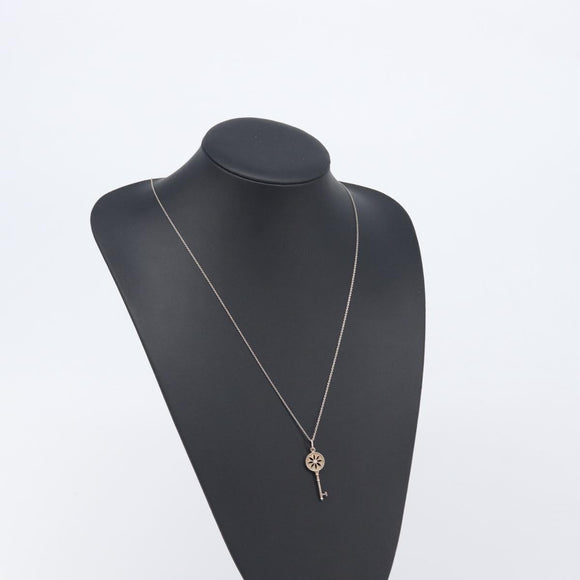 Tiffany & Co. Daisy Key Necklace Ag925 Silver Auth ar14490