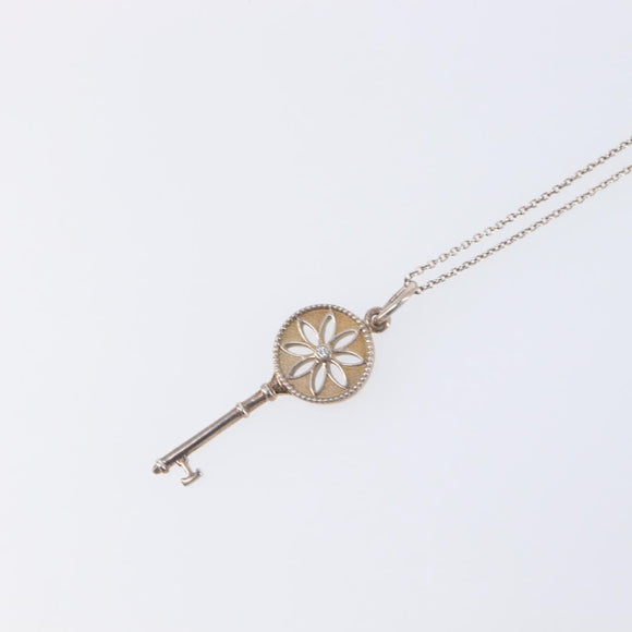 Tiffany & Co. Daisy Key Necklace Ag925 Silver Auth ar14490