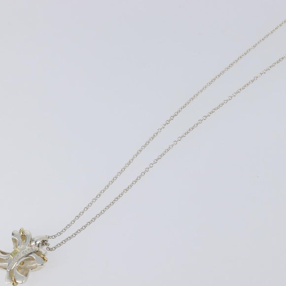Tiffany & Co. Cross Combination Necklace Ag925 Silver Auth ar14495M