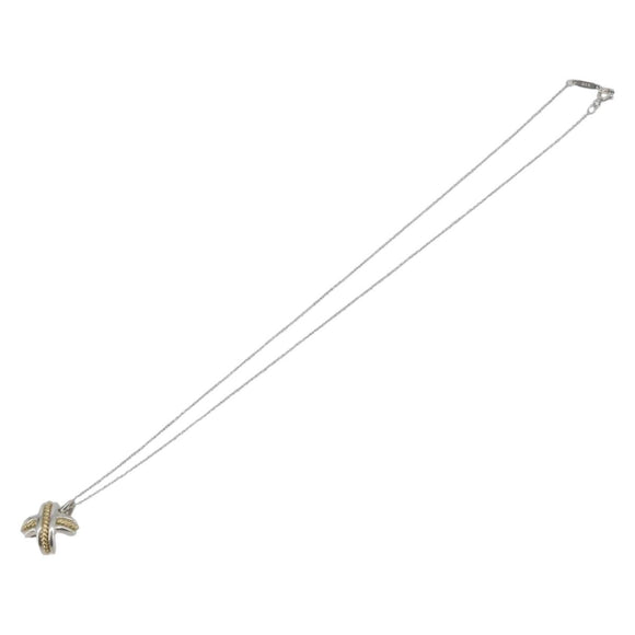 Tiffany & Co. Cross Combination Necklace Ag925 Silver Auth ar14495M