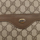 GUCCI GG Supreme Web Sherry Line Tote Bag PVC Beige Gold 39 02 003 Auth ar14510-14