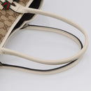 GUCCI GG Canvas Web Sherry Line Tote Bag Beige Gold 163805 Auth ar14529V-7