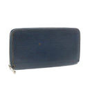LOUIS VUITTON Epi Zippy Wallet Long Wallet Navy Blue M60307 LV Auth ar3608-1